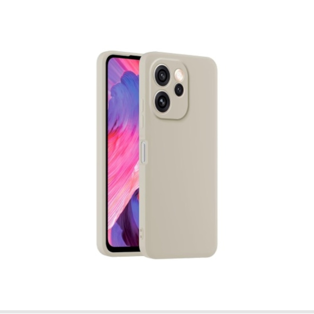 iPhone 12 Elegant Cream Silicone Phone Case